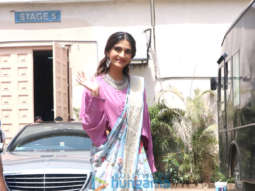 Cast of Veere Di Wedding snapped outside a studio