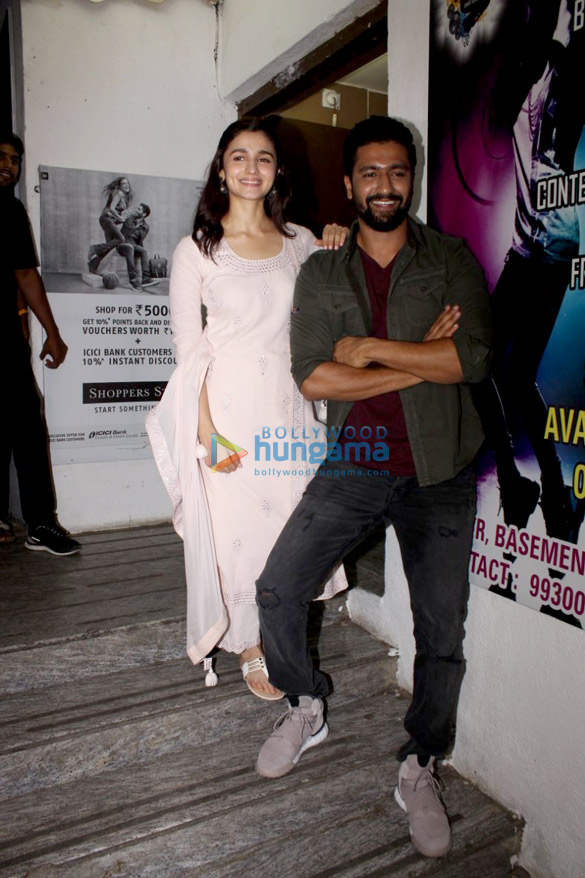 celebs grace the special screening of the film raazi at pvr juhu 2