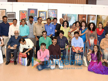 Celebs grace unveiling of Sanjay Chhel's first painting exhibition 'Man & The Moon - My Abstract Journey' at Jehangir Art Gallery