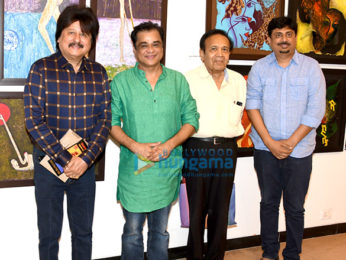 Celebs grace unveiling of Sanjay Chhel's first painting exhibition 'Man & The Moon - My Abstract Journey' at Jehangir Art Gallery