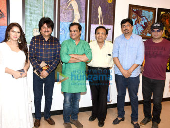 Celebs grace unveiling of Sanjay Chhel's first painting exhibition 'Man & The Moon - My Abstract Journey' at Jehangir Art Gallery