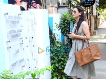 Dia Mirza snapped at BBlunt salon