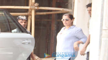 Dimple Kapadia snapped outside a clinic in Bandra