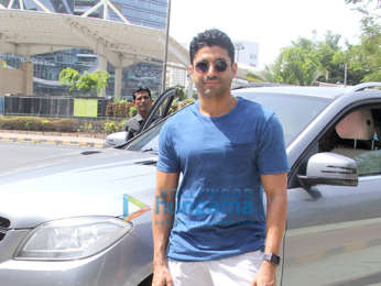 Farhan Akhtar snapped with his children at Yauatcha in BKC