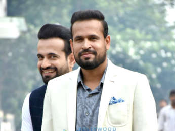 Irfan Pathan, Yusuf Pathan, Esha Gupta, Ahmed Khan, Lara Dutta snapped on sets of High Fever.. Dance Ka Naya Tevar