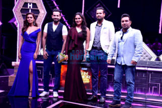 Irfan Pathan, Yusuf Pathan, Esha Gupta, Ahmed Khan, Lara Dutta snapped on sets of High Fever… Dance Ka Naya Tevar