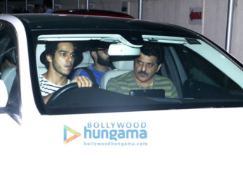 Ishaan Khatter spotted with Rajesh Khattar