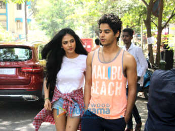 Nimrat Kaur, Ishaan Khatter and Malavika Mohanan at The Kitchen Garden