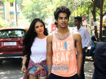 Nimrat Kaur, Ishaan Khatter and Malavika Mohanan at The Kitchen Garden