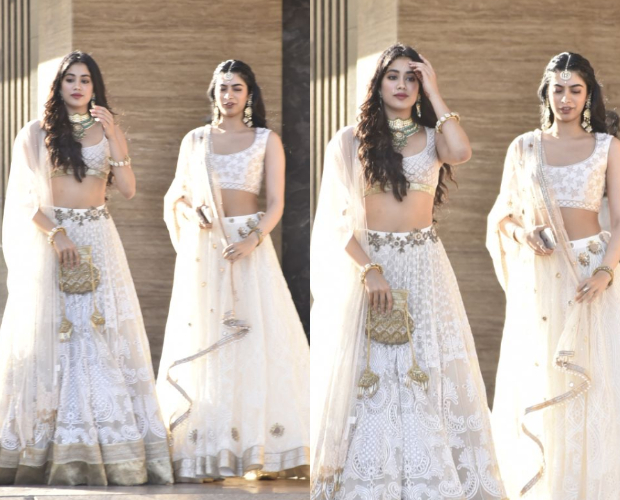 Janhvi and Khushi Kapoor at Sonam Kapoor's Mehendi and Sangeet ceremony