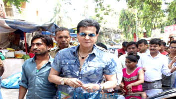 Jeetendra spotted at a temple in Juhu