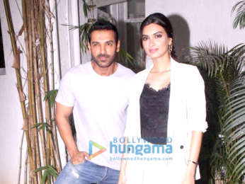 John Abraham and Diana Penty promote their film Parmanu - The Story of Pokhran in Bandra
