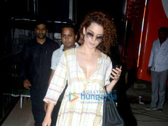 Kangana Ranaut and Rajkummar Rao spotted post shoot of 'Mental Hai Kya'