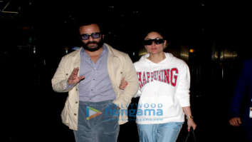 Kareena Kapoor Khan, Saif Ali Khan, Karisma Kapoor and Anushka Sharma snapped at the airport