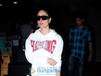 Kareena Kapoor Khan, Saif Ali Khan, Karisma Kapoor and Anushka Sharma snapped at the airport