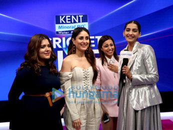 Kareena Kapoor Khan, Sonam Kapoor Ahuja, Swara Bhaskar, Shikha Talsania snapped promoting Veere Di Wedding on Kent Cricket Live at Star Sports Studio