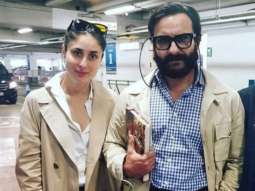 Kareena Kapoor Khan and Saif Ali Khan twin in beige trench coats in London