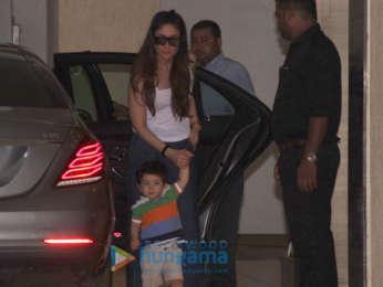 Kareena Kapoor Khan and Taimur Ali Khan spotted at his grandmother's house