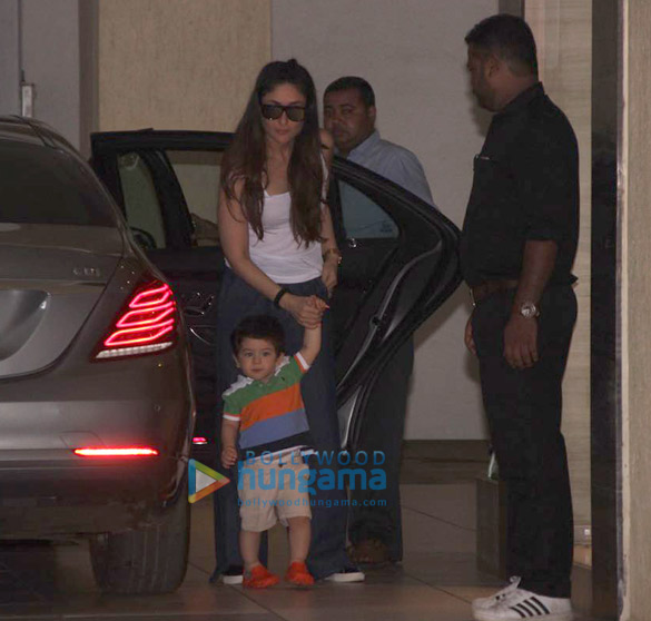 Kareena Kapoor Khan and Taimur Ali Khan spotted at his grandmother’s house