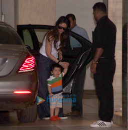 Kareena Kapoor Khan and Taimur Ali Khan spotted at his grandmother's house