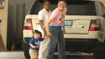 Kareena Kapoor Khan snapped with Taimur Ali Khan at her mother’s residence