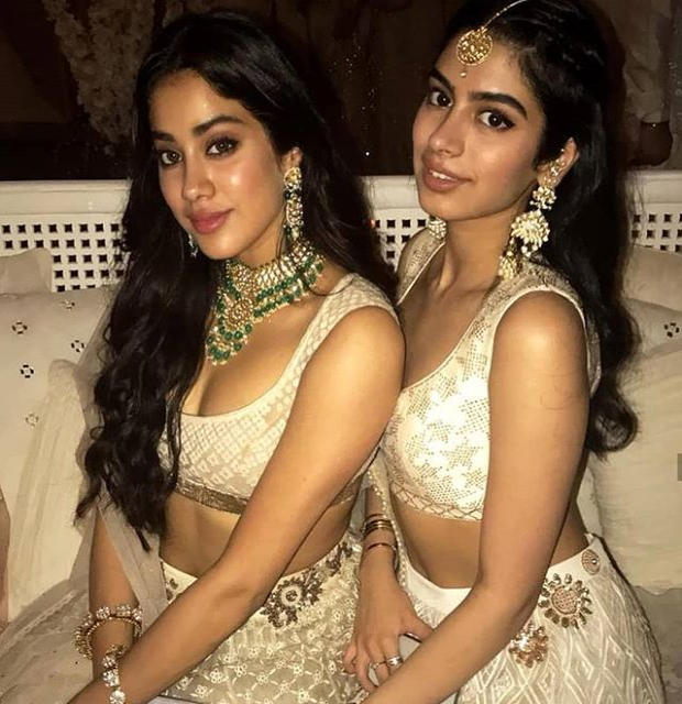 Khushi and Janhvi Arjun Kapoor at Sonam Kapoor and Anand Ahuja mehendi and sangeet
