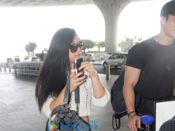 Krishna Shroff snapped at the airport