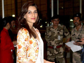 Kriti Sanon and Ameet M Gaurr snapped at the airport