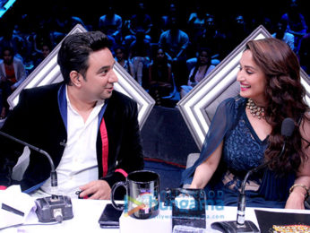 Madhuri Dixit snapped on the sets of High Fever