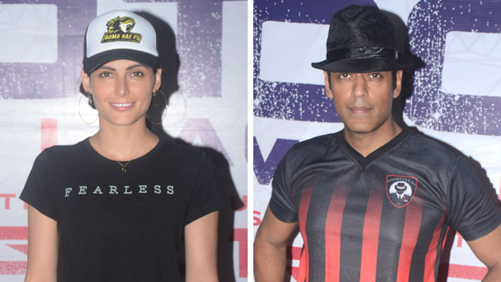Mandana Karimi & Sameer Kochhar @Roots Premier League Mandana Karimi & Sameer Kochhar @Roots Premier League