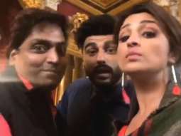 NAMASTE ENGLAND: Parineeti Chopra and Arjun Kapoor gear up for a song shoot in London with ‘Namaste Headshake’