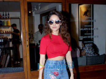 Nushrat Bharucha snapped at Sequel Cafe in Bandra