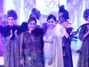 Pooja Chopra walks the ramp for Pria Kataria Puri's fashion show