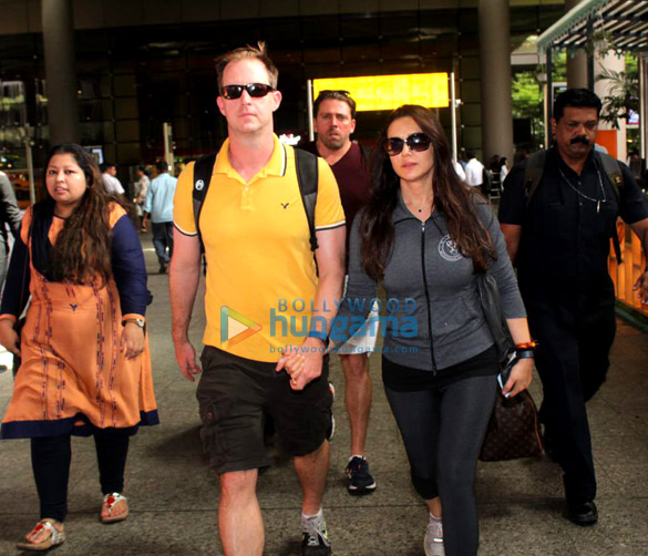 Preity Zinta and Gene Goodenough snapped at the airport