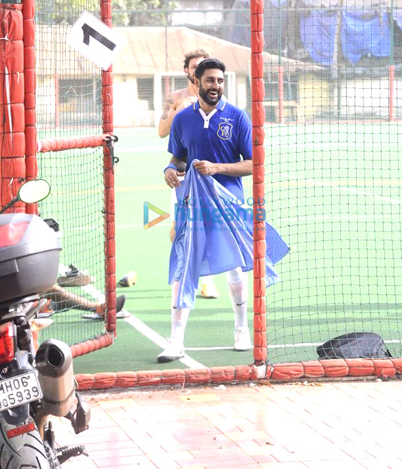 ranbir kapoor abhishek bachchan and others snapped during a football match 6