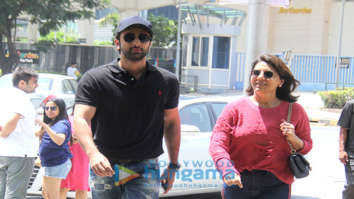 Ranbir Kapoor celebrates Mother’s Day with Neetu Singh at Yauatcha at BKC in Bandra