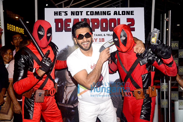 ranveer singh graces the screening of deadpool 2 2