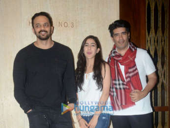 Rohit Shetty and Sara Ali Khan snapped at Manish Malhotra's house in Bandra