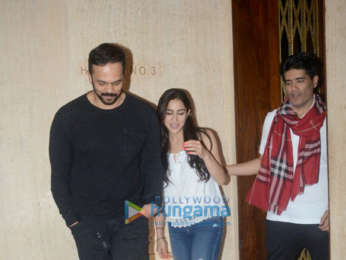 Rohit Shetty and Sara Ali Khan snapped at Manish Malhotra's house in Bandra