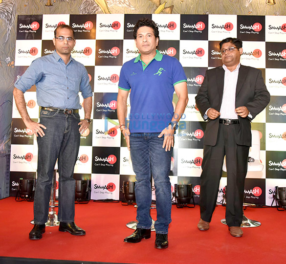 Sachin Tendulkar launches Smmash in Navi Mumbai Sachin Tendulkar launches Smmash in Navi Mumbai
