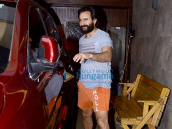 Saif Ali Khan spotted at a clinic in Bandra