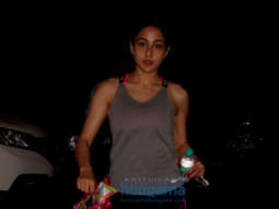 Sara Ali Khan snapped after yoga class in Bandra