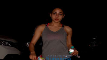 Sara Ali Khan snapped after yoga class in Bandra