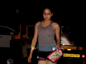 Sara Ali Khan snapped after yoga class in Bandra