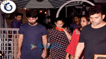 Shahid Kapoor and Mira Rajput snapped at a restaurant