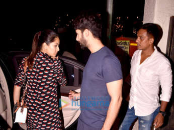 Shahid Kapoor & Mira Rajput snapped at a restaurant