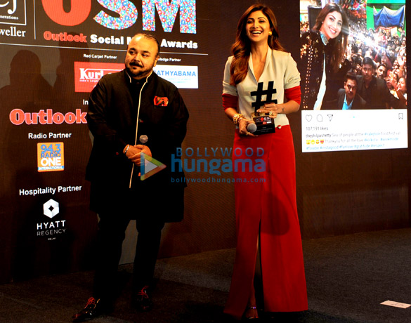 Shilpa Shetty, Athiya Shetty, Priya Varrier snapped at PCJ Outlook Social Media Awards 2018 at Hyatt Regency in New Delhi