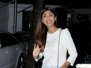 Shilpa Shetty snapped with her family at her son's birthday celebrations