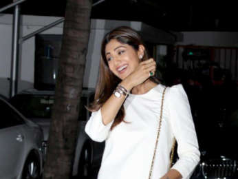 Shilpa Shetty snapped with her family at her son's birthday celebrations
