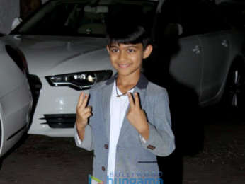 Shilpa Shetty snapped with her family at her son's birthday celebrations